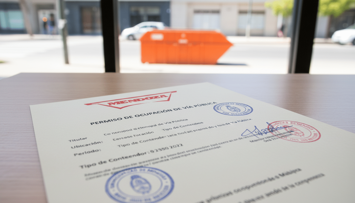 permisos que tienes que pedir para un contenedor de obra