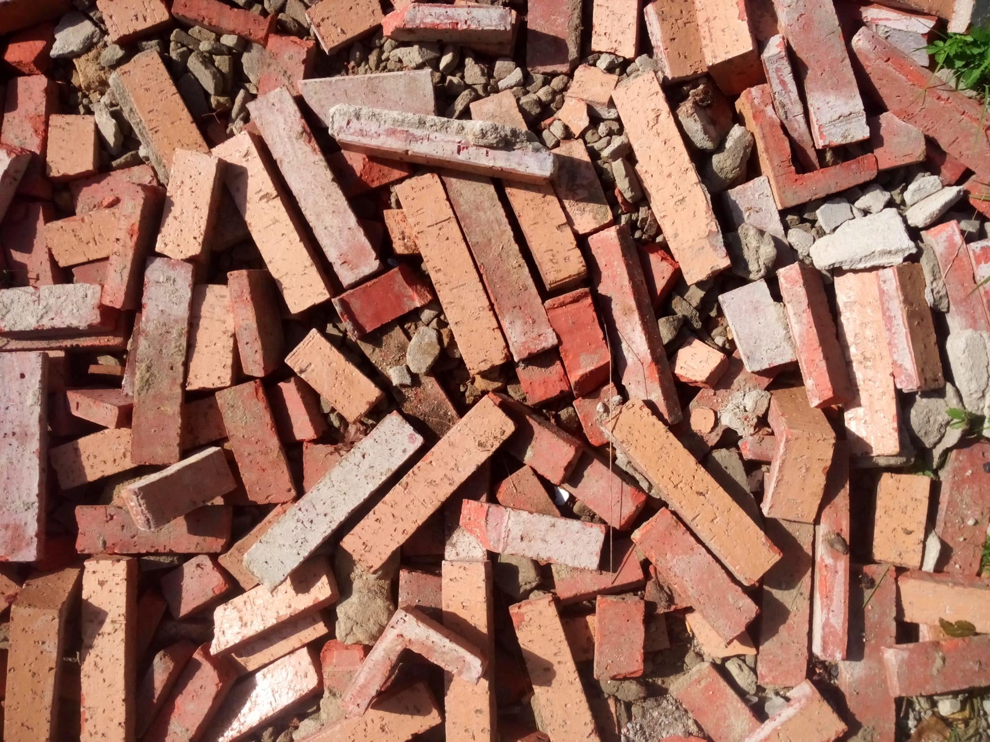 Ladrillos en el suelo